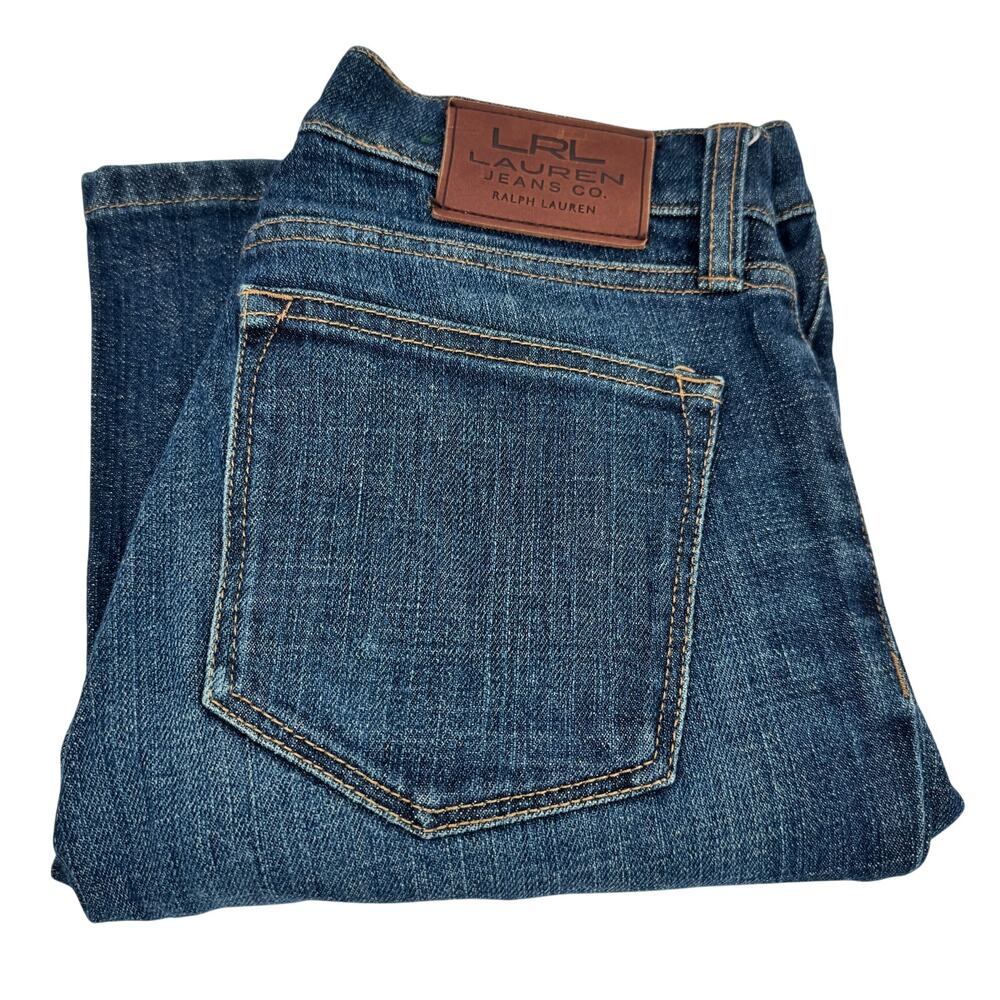 Lauren Jeans Womens 4 (27x28 ACTUAL) Classic Bootcut‎ Blue Denim Ralph Lauren